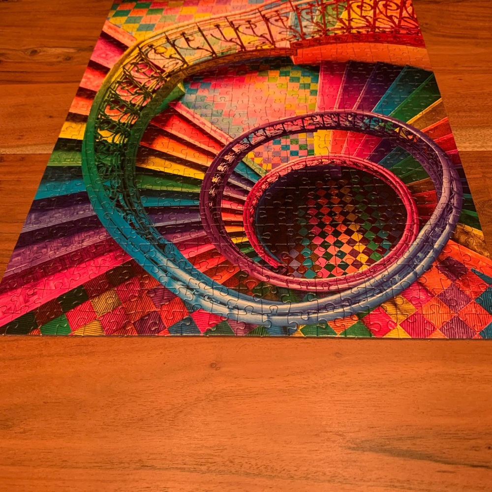 Colorful Spiral Staircase Puzzle